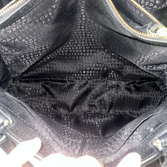 Kate Spade Jenner McCall Street Black Pebbled Leather Satchel - Picture 13 of 14